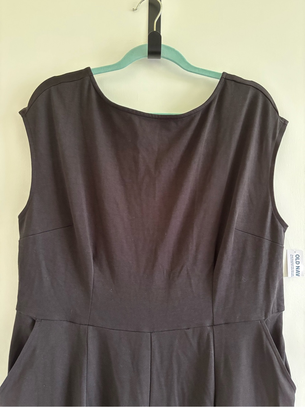 Old Navy wide leg jumpsuit black NEW NWT XL - Picture 2 of 8